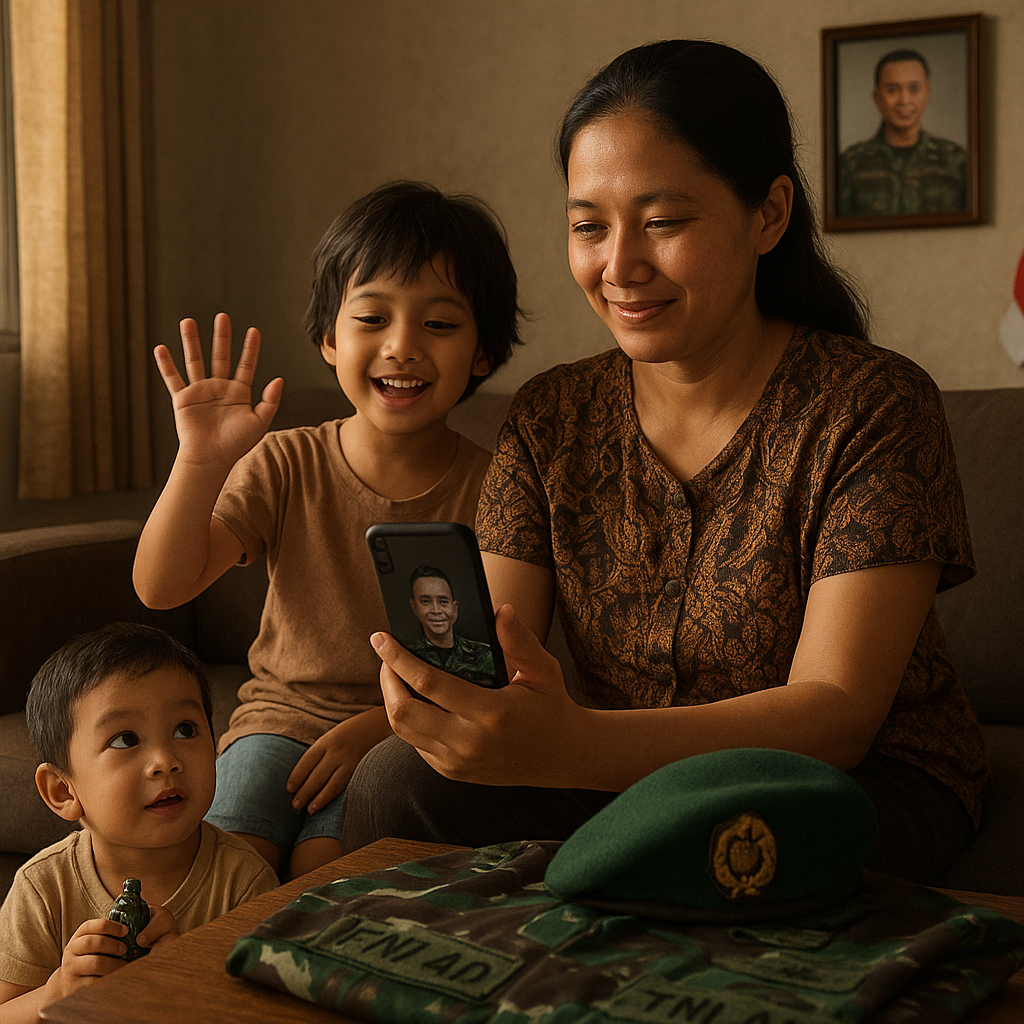 Keluarga Prajurit TNI AD: Kisah Kehangatan di Tengah Kesibukan Penugasan