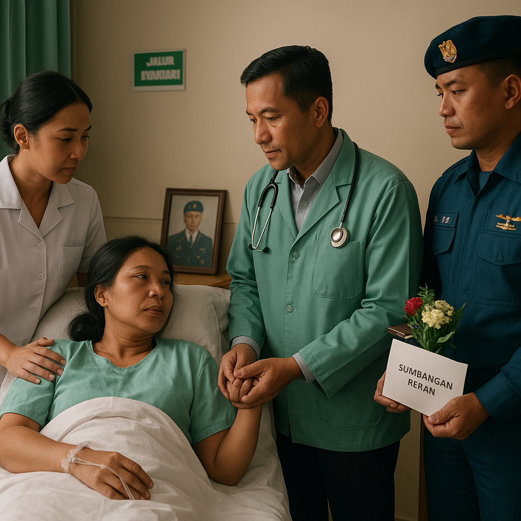Ibu Tunggal Prajurit TNI AU yang Menjalani Operasi dengan Dukungan Dana dari Solidaritas Kolega Suami