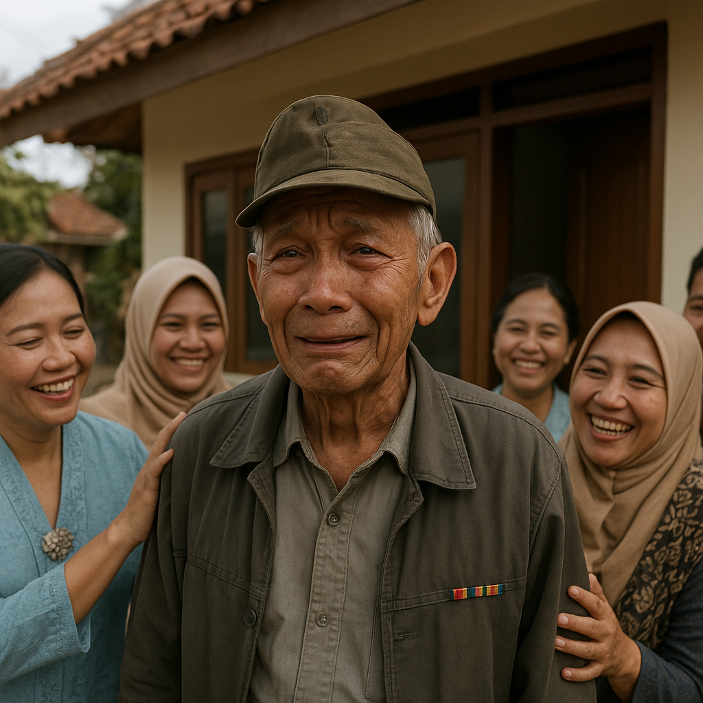 Kakek Mantan Prajurit TNI AU di Bandung Terima Bantuan Renovasi Rumah dari Dharma Wanita, Air Mata Haru Pecah
