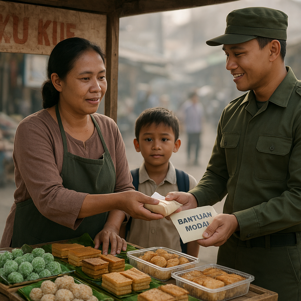 Ibu dari Prajurit TNI AD di Medan Jualan Kue untuk Biayai Anaknya Sekolah, Dapat Bantuan Modal dari Korem