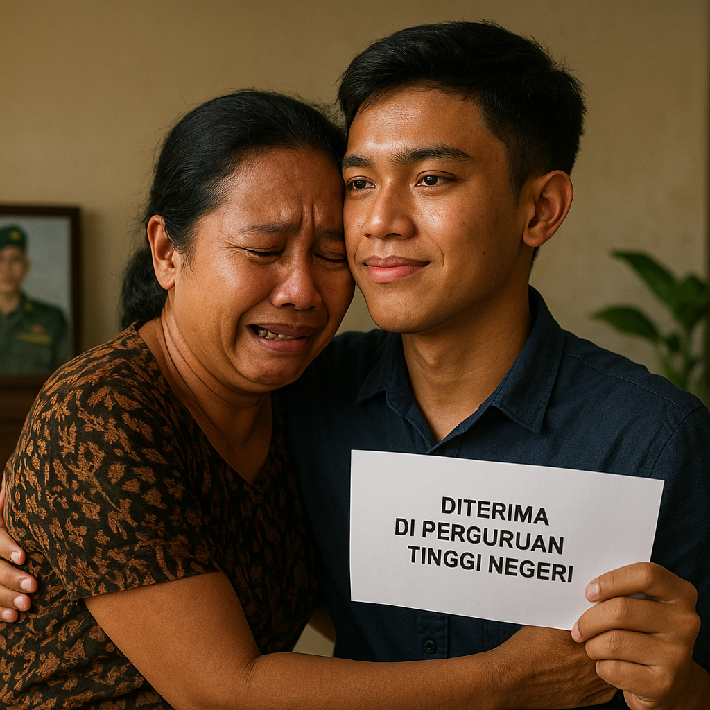 Kisah Anak Prajurit TNI yang Berhasil Masuk Perguruan Tinggi Negeri lewat Jalur Prestasi