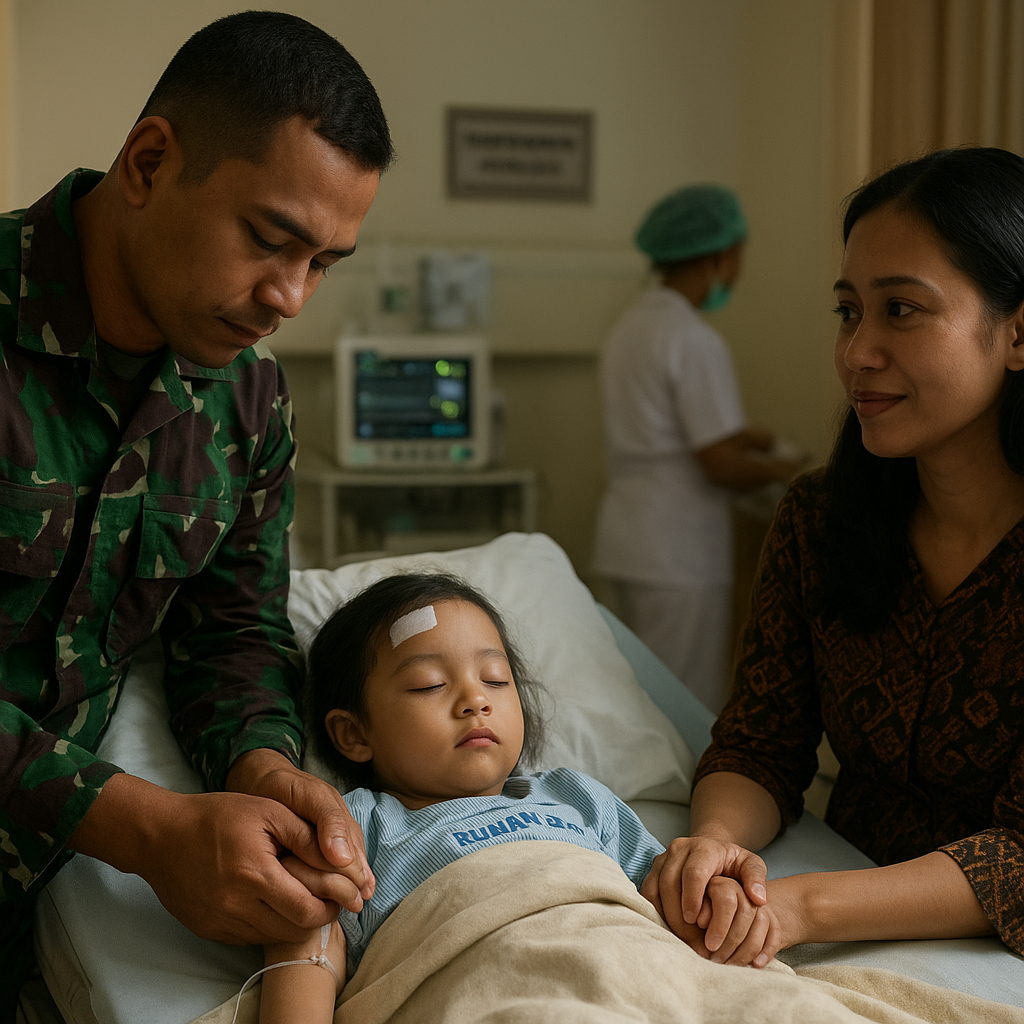 Anak Prajurit di Bali Menjalani Operasi, Ayah Berusaha Hadir Meski dari Lokasi Tugas