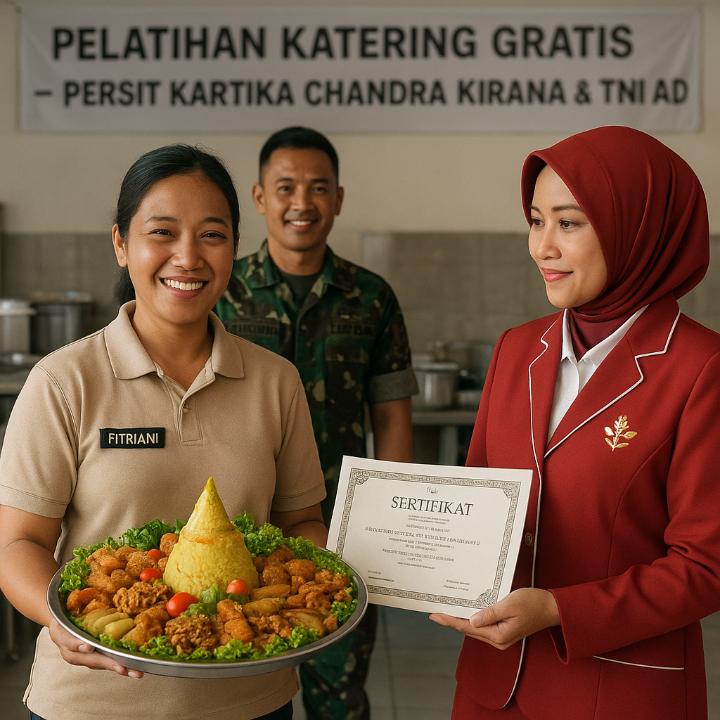 Istri Prajurit Raih Sukses Katering Berkat Pelatihan dari TNI AD