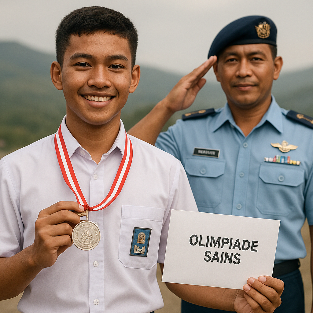 Anak Prajurit TNI AU dengan Prestasi Olimpiade Sains, Dedikasi Ayah di Perbatasan Jadi Motivasi