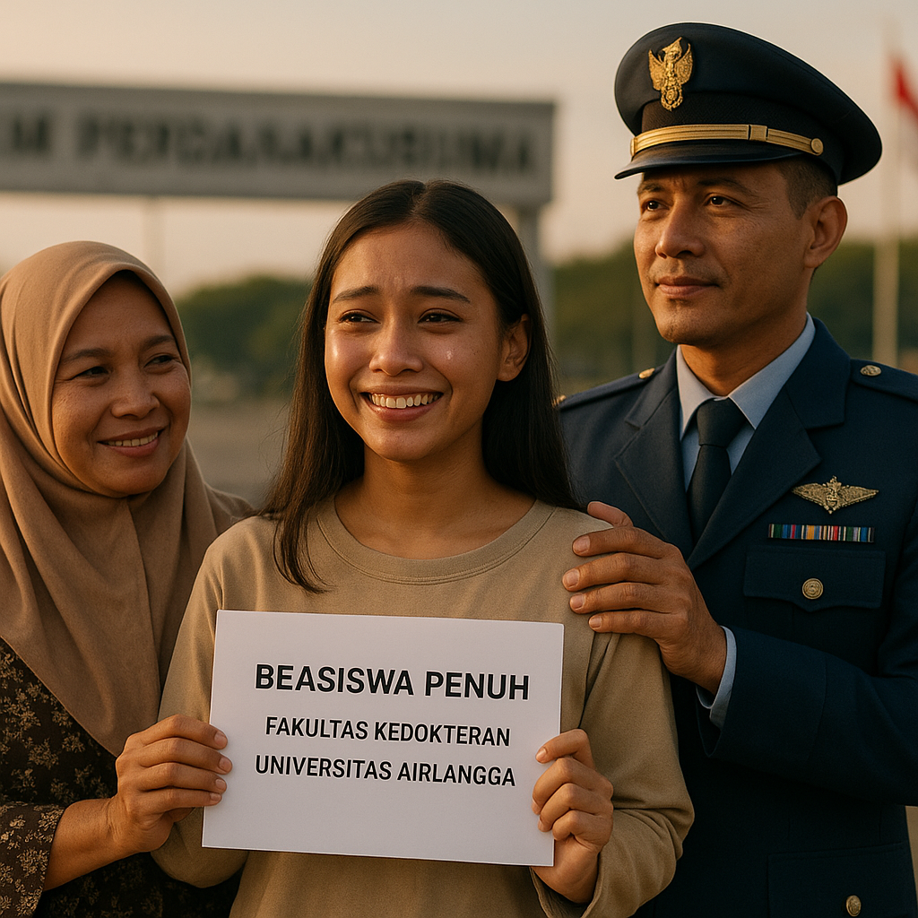 Anak Prajurit TNI AU Raih Beasiswa Penuh Kedokteran Unair, Impian Meneruskan Dedikasi Ayah