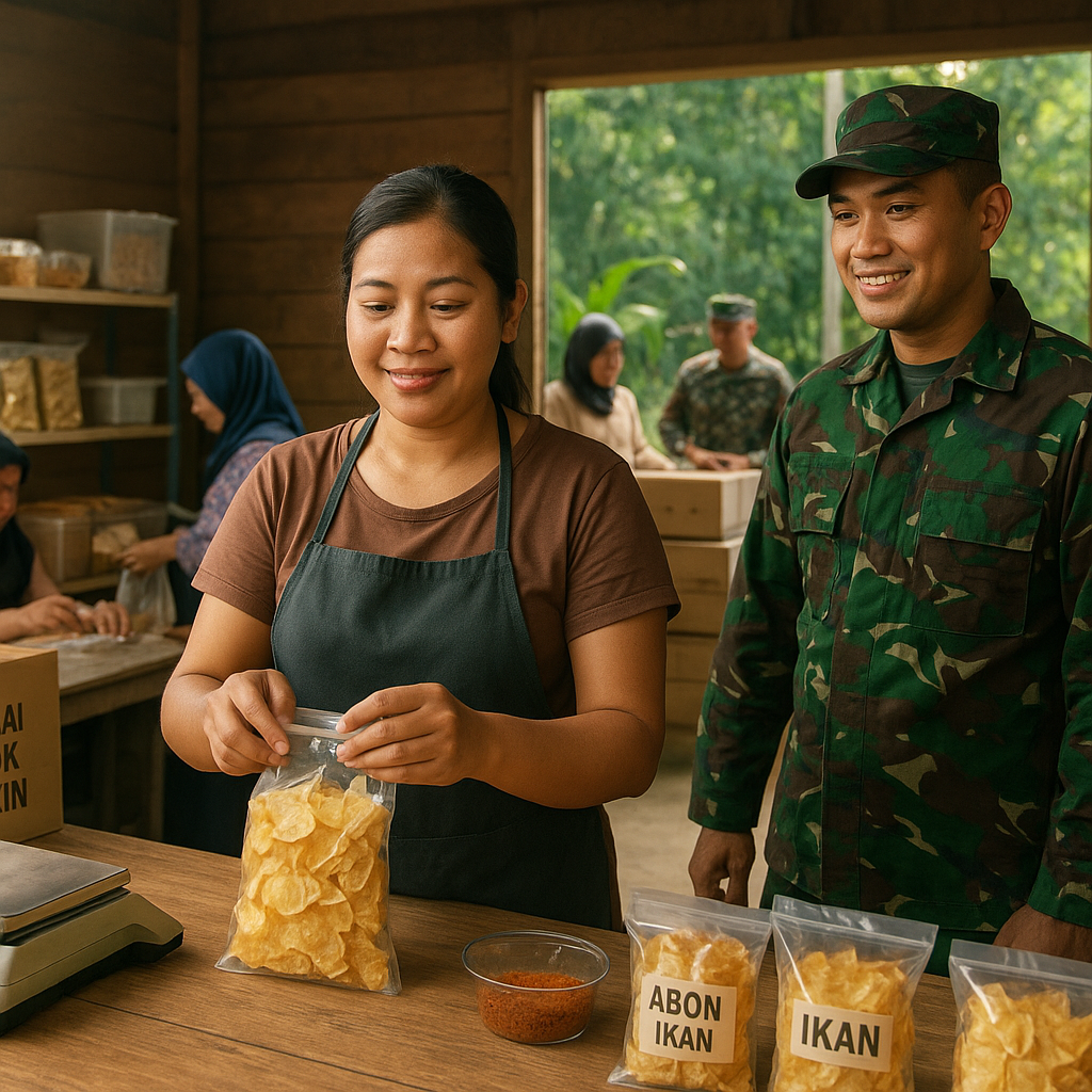 Kisah Istri Prajurit di Perbatasan: Bangun Bisnis UMKM dari Dukungan TNI, Kini Suplai Kebutuhan Pangan Lokal