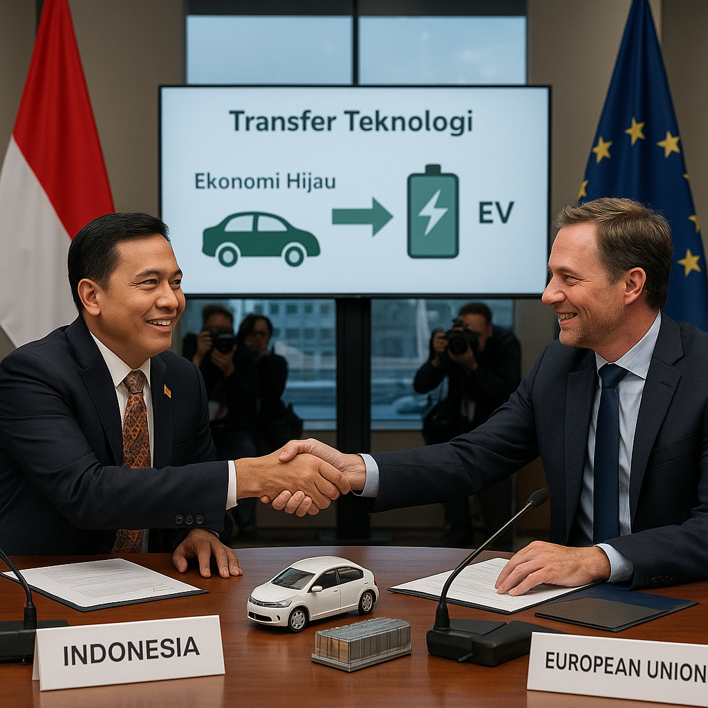 Delegasi Indonesia Bahas Kerja Sama Ekonomi Hijau dan EV dengan Uni Eropa di Brussel
