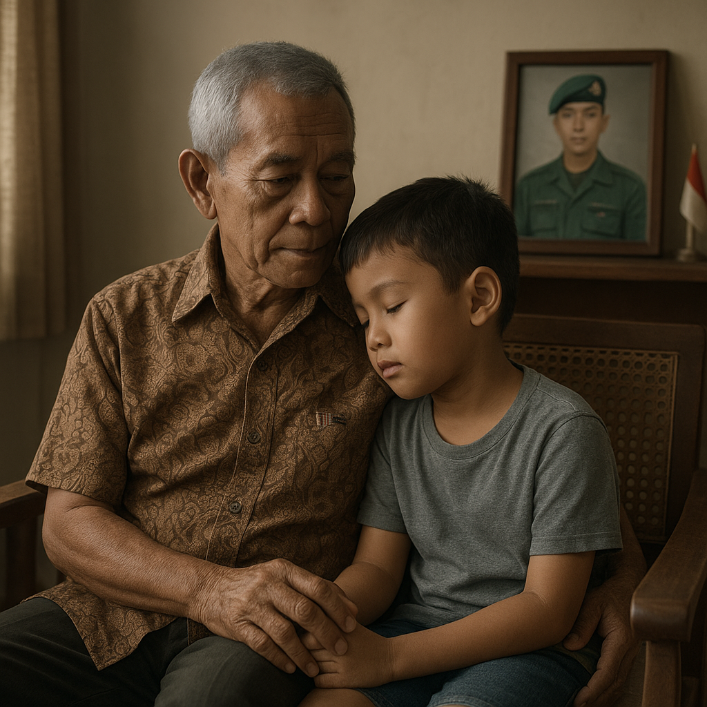 Kakek Veteran yang Menjadi Wali bagi Cucu Prajurit TNI Gugur dalam Tugas