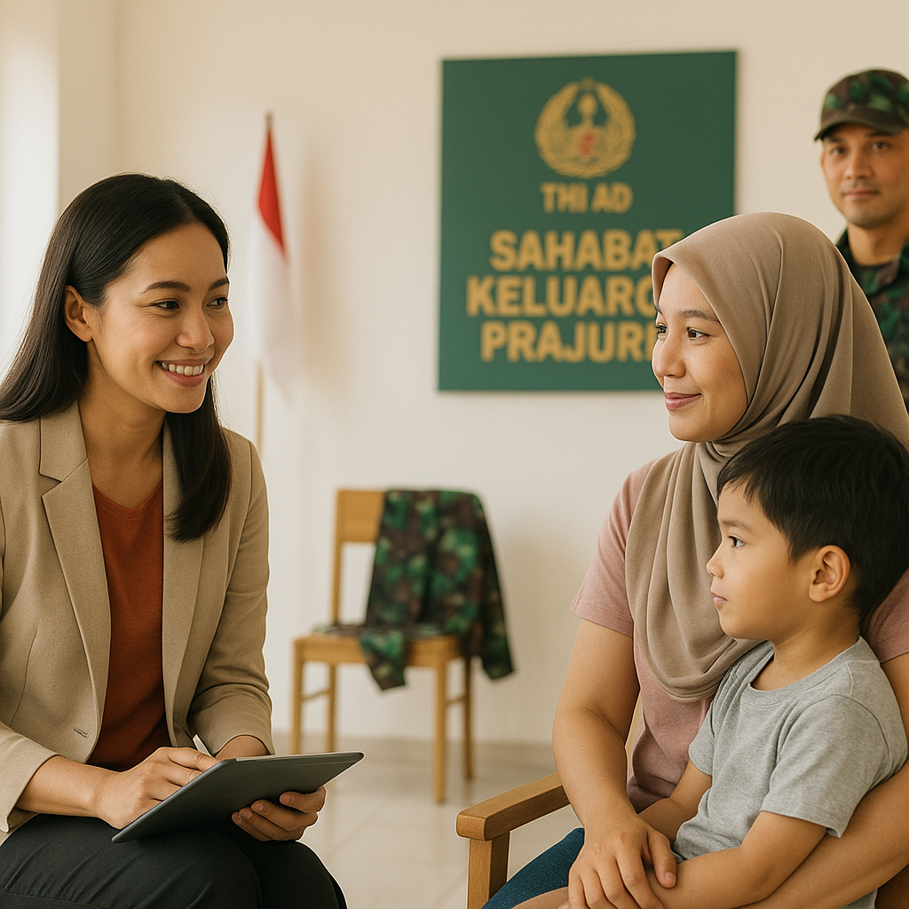 Program 'Sahabat Keluarga Prajurit' dari TNI AD Beri Pendampingan Psikologis