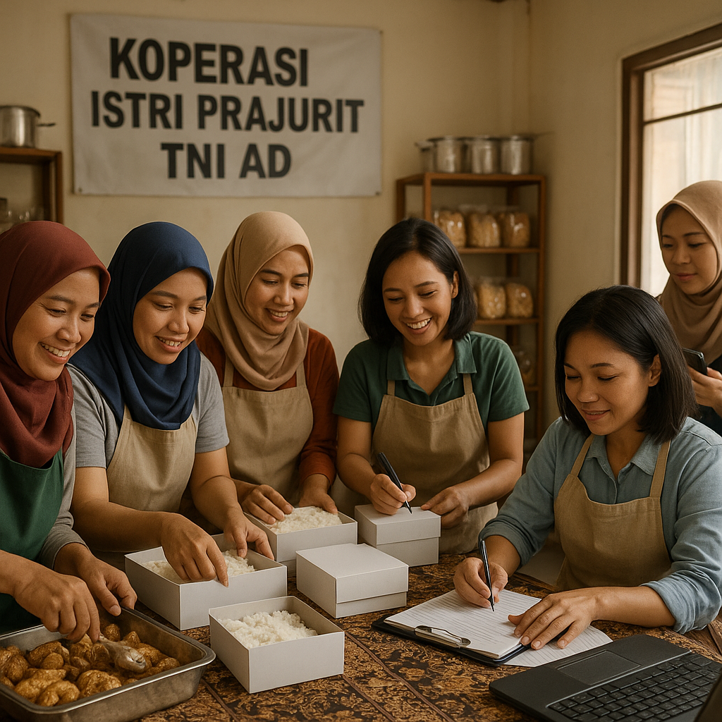 Inisiatif Kelompok Istri Prajurit TNI AD Membuat Usaha Bersama untuk Kemandirian Ekonomi