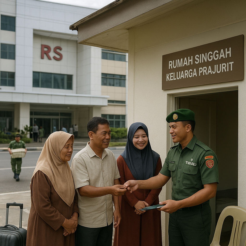 Program 'Rumah Singgah Keluarga Prajurit' dari TNI AD untuk yang Sedang Mengunjungi Pasien di RS