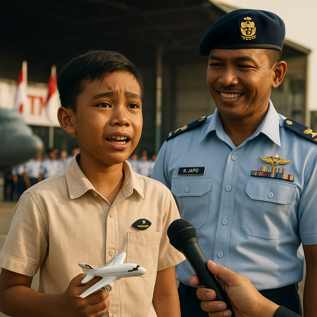 Di HUT TNI, Anak Prajurit AU Bongkar Isi Hati: 'Aku Ingin Jadi Pilot Seperti Ayah'
