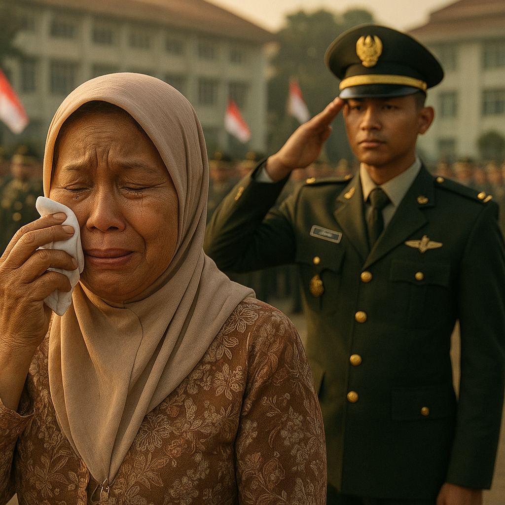 Tangis Haru Ibu di Pelantikan Putranya: Dari Anak Kampung Jadi Perwira TNI