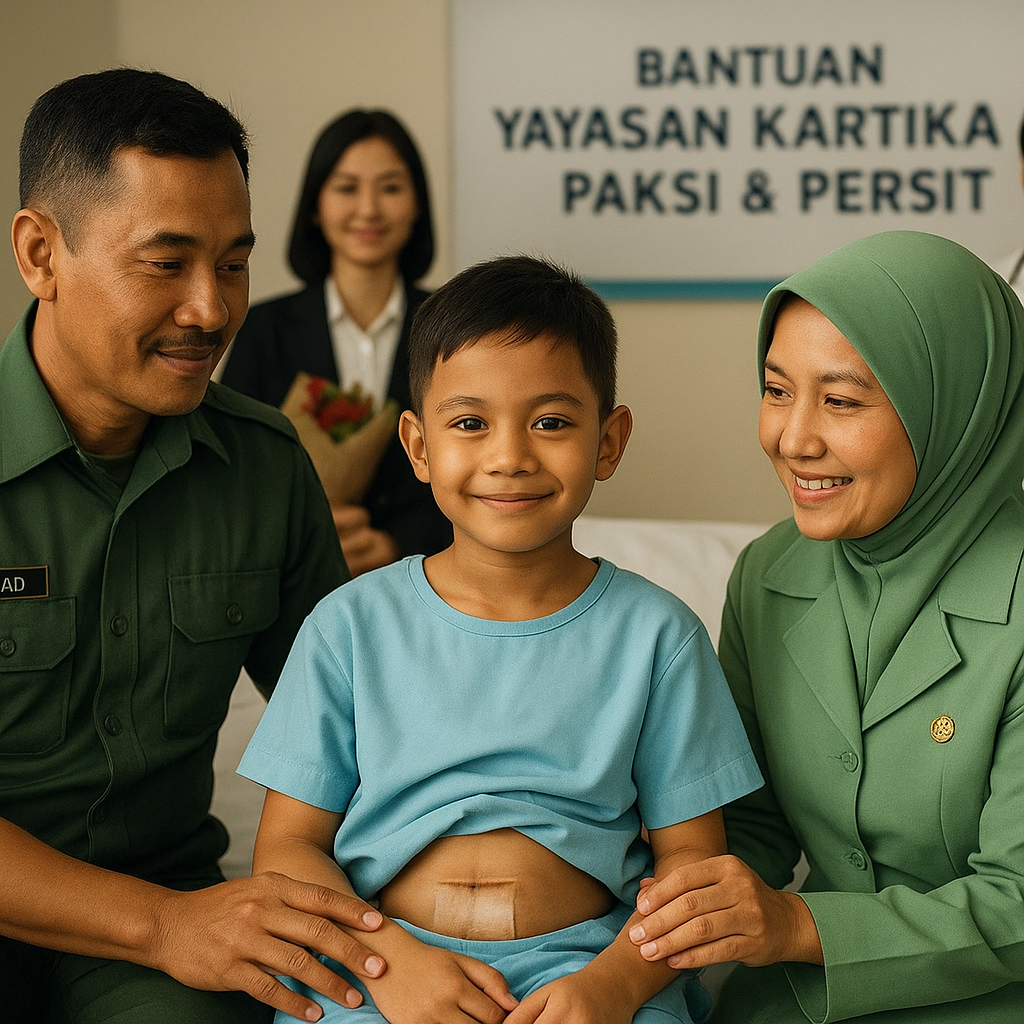 Anak Prajurit TNI AD Penderita Gangguan Ginjal Berhasil Transplantasi Berkat Bantuan Yayasan TNI