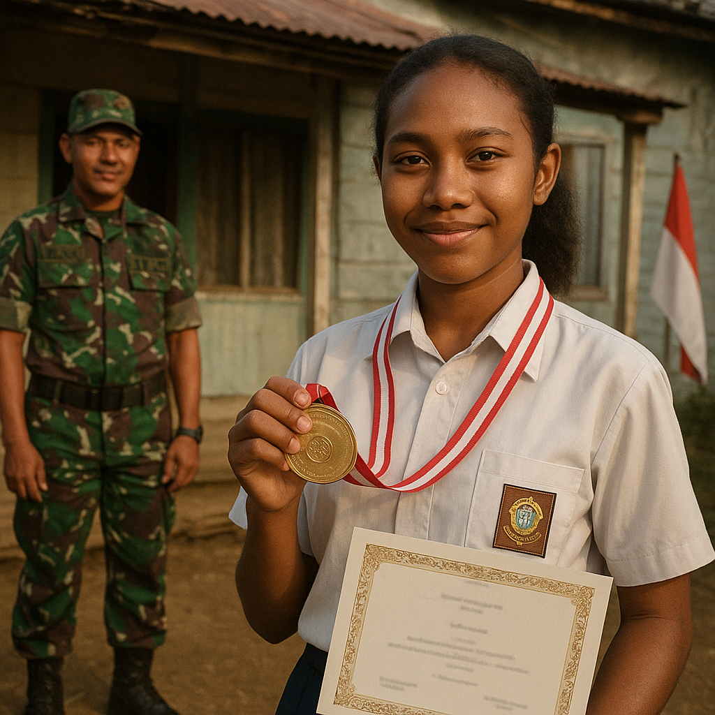 Anak Prajurit TNI AD Raih Juara Olimpiade Sains, Bukti Keteguhan di Tengah Keterbatasan