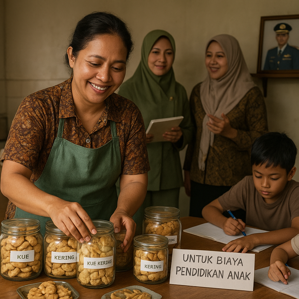 Ibu Prajurit TNI AL Jualan Kue untuk Biaya Pendidikan Anak, Dukungan Komunitas Persit