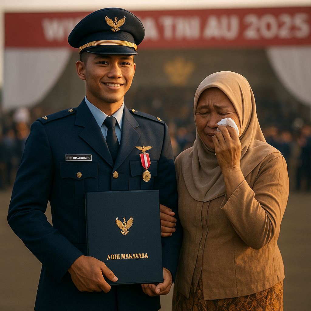 Kisah Prajurit TNI AU Peraih Adhi Makayasa: Yatim Sejak Kecil, Ibu Penjual Sayur Kini Bangga di Hari Wisuda