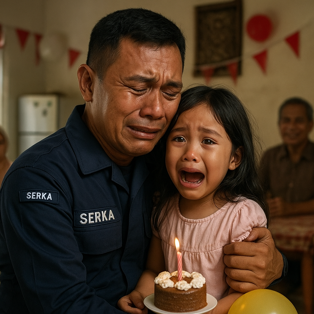 Kisah Haru Prajurit TNI AL Pulang Setelah 8 Bulan Tugas di Kapal, Kejutan untuk Anak