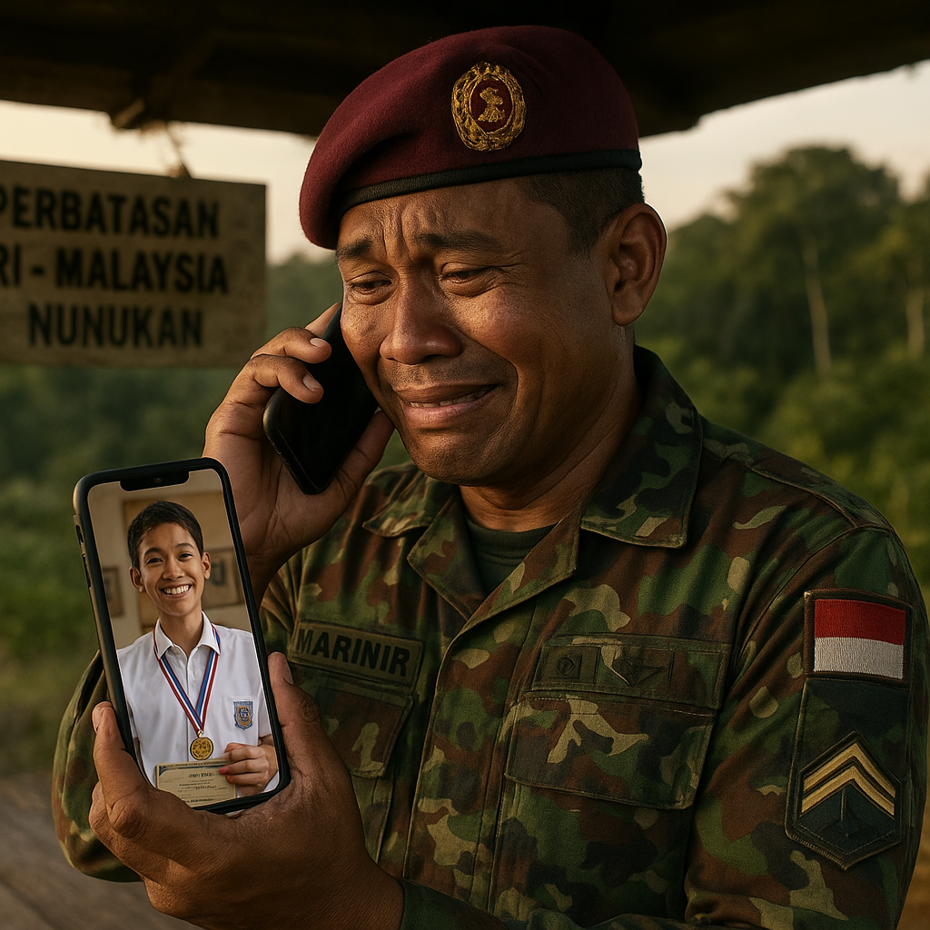 Anak Prajurit Marinir TNI AL Juara Olimpiade Sains Nasional, Persembahan untuk Ayah di Perbatasan