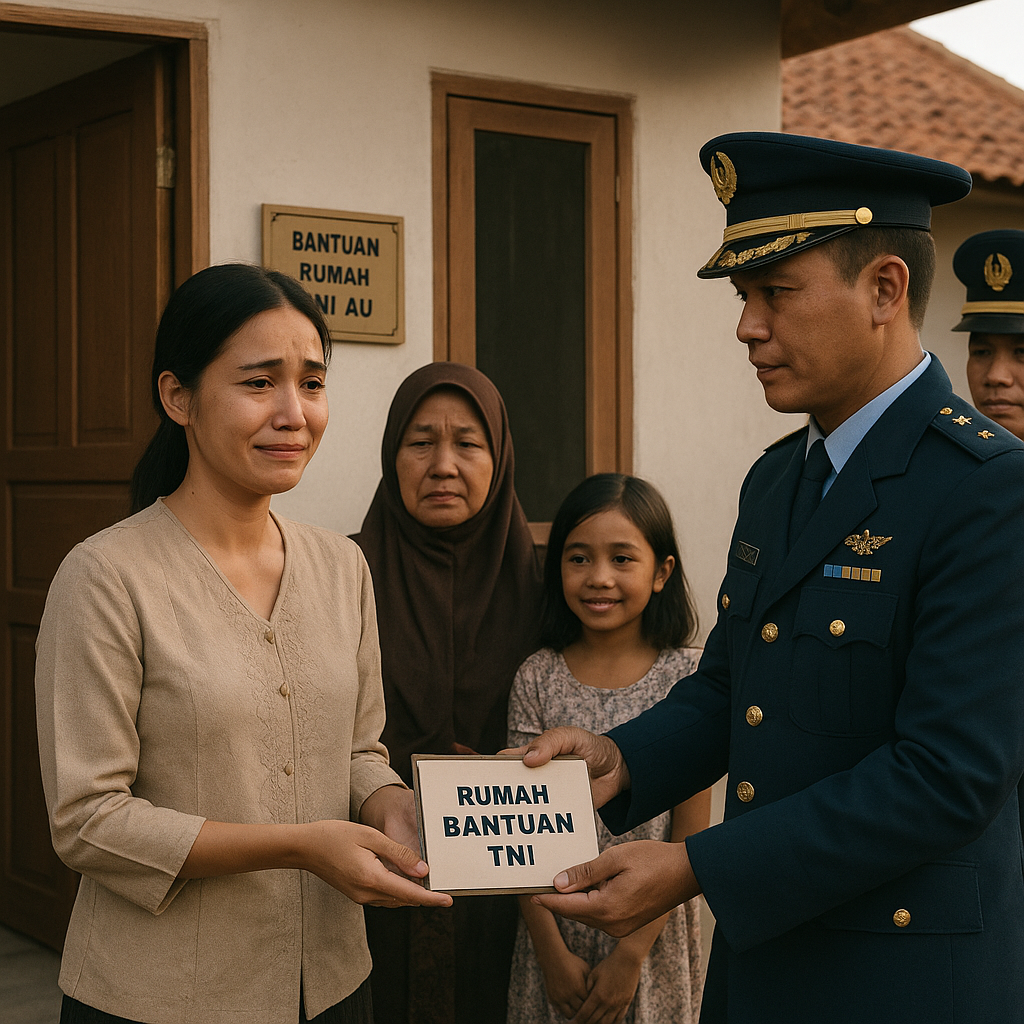 HUT TNI: Keluarga Besar Prajurit Korban Kecelakaan Pesawat Latih di Yogya Dapat Rumah Baru dan Beasiswa dari TNI AU, Istri Muda: 'Saya Tidak Sendiri'