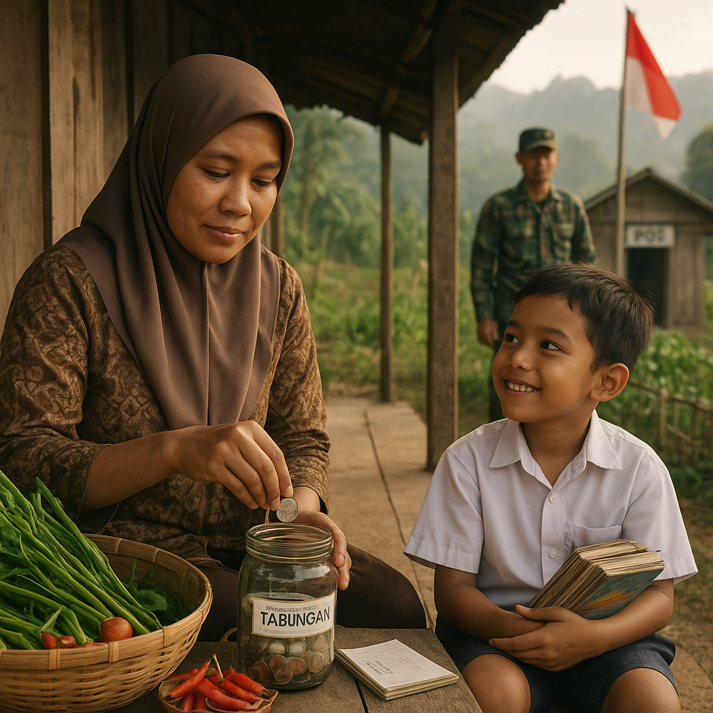 Istri Prajurit TNI di Perbatasan Rajin Menabung dari Hasil Kebun untuk Pendidikan Anak