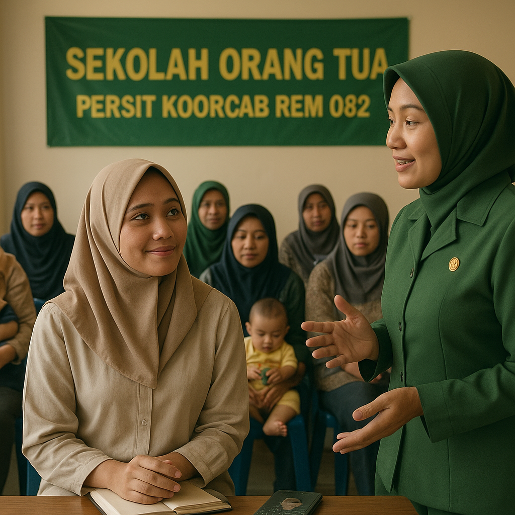Program "Sekolah Orang Tua" oleh Persit Koorcab Rem 082, Bantu Istri Prajurit Baru Hadapi Dinamika Rumah Tangga