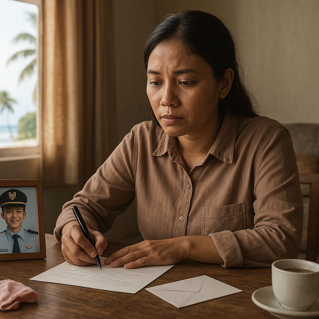 Viral! Istri Prajurit TNI AU Surati Suami yang Tugas ke Pulau Terpencil, Kisah Rindu dan Pengorbanan