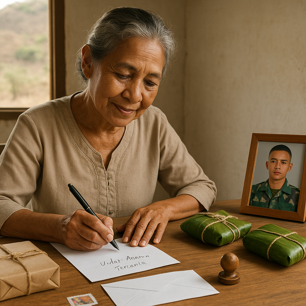 Ibu Prajurit TNI di NTT Rutin Kirim Surat dan Paket ke Anaknya yang Bertugas di Perbatasan