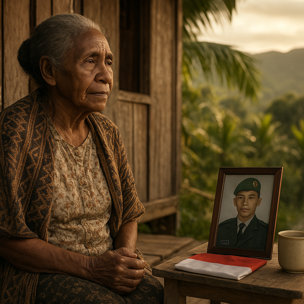 Ibu 80 Tahun di Papua Tak Kenal Lelah Menunggu Pulangnya Anak Prajurit TNI dari Tugas Perbatasan