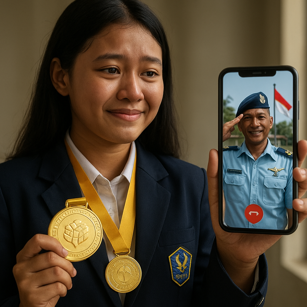 Anak Prajurit TNI AU Raih Juara Olimpiade Nasional, Dedikasi Ayah di Perbatasan Jadi Inspirasi