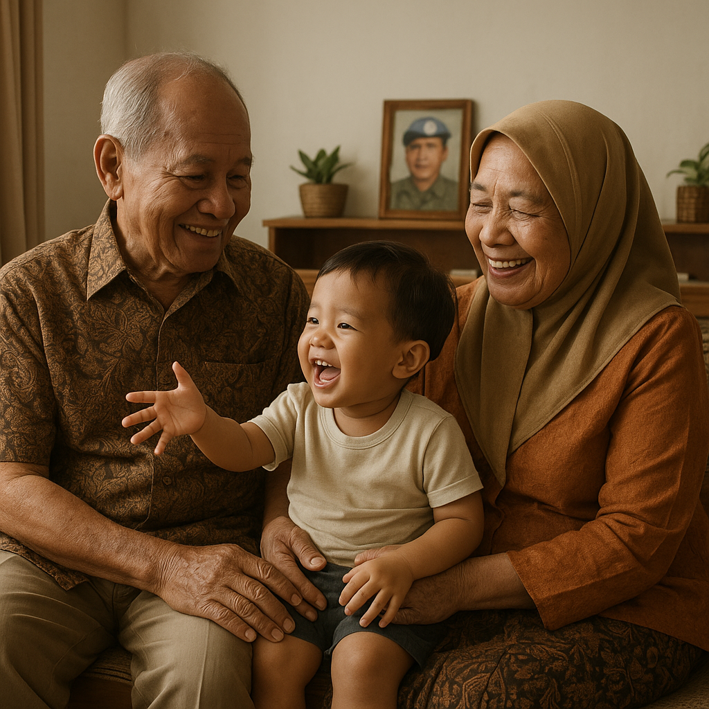 Kakek-Nenek Pengasuh: Kisah Pasangan Lansia yang Mengasuh Cucu demi Anaknya yang Prajurit Tugas Perdamaian