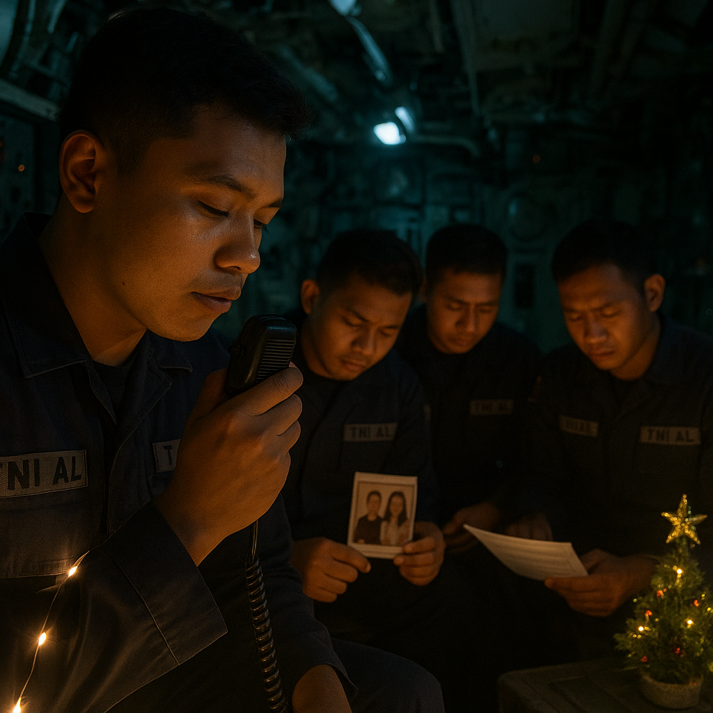 Malam Natal di Kapal Selam: Prajurit TNI AL Rayakan dengan Keluarga via Radio