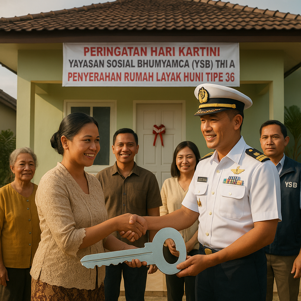 Dari Barak ke Rumah Impian: Kado Hari Kartini untuk Istri Prajurit AL di Bitung