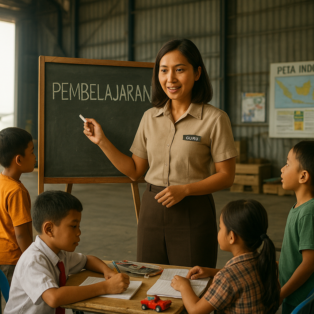 Guru di Tengah Hanggar: Perjuangan Istri Pilot Mengajar Anak-Anak Pangkalan Udara