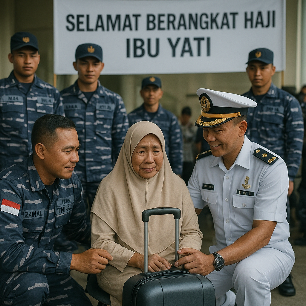 Janda Prajurit TNI AL Diberangkatkan Haji oleh Rekan-Rekan Suami, Kisah Janji yang Ditepati Setelah 5 Tahun