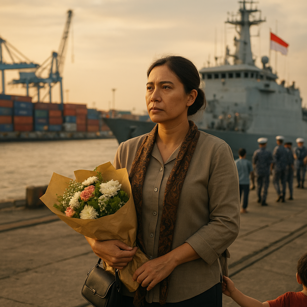 Tetap Setia Menunggu di Pelabuhan, Kisah Istri Prajurit TNI AL Menanti Suami Pulang dari Penugasan Lepas Pantai