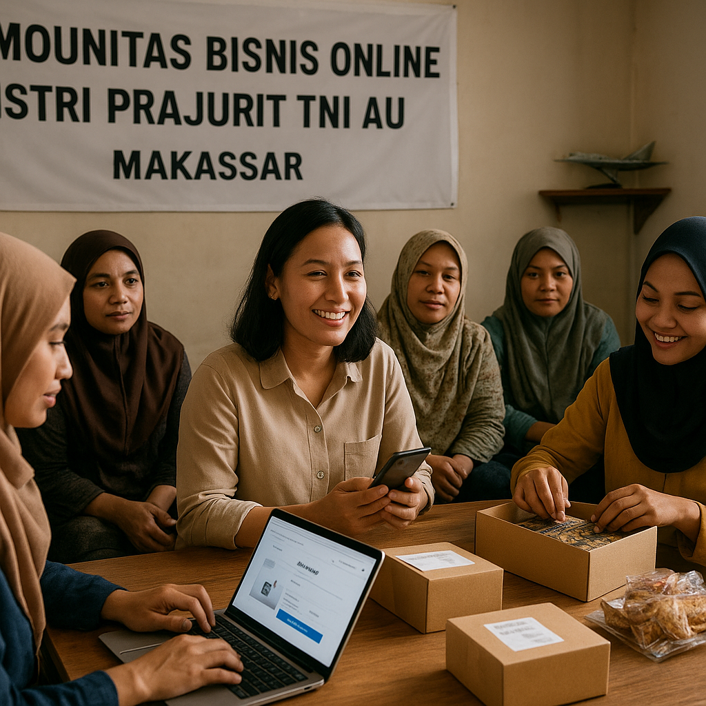 Istri Prajurit TNI AU Dirikan Komunitas Bisnis Online untuk Dukung Ekonomi Keluarga