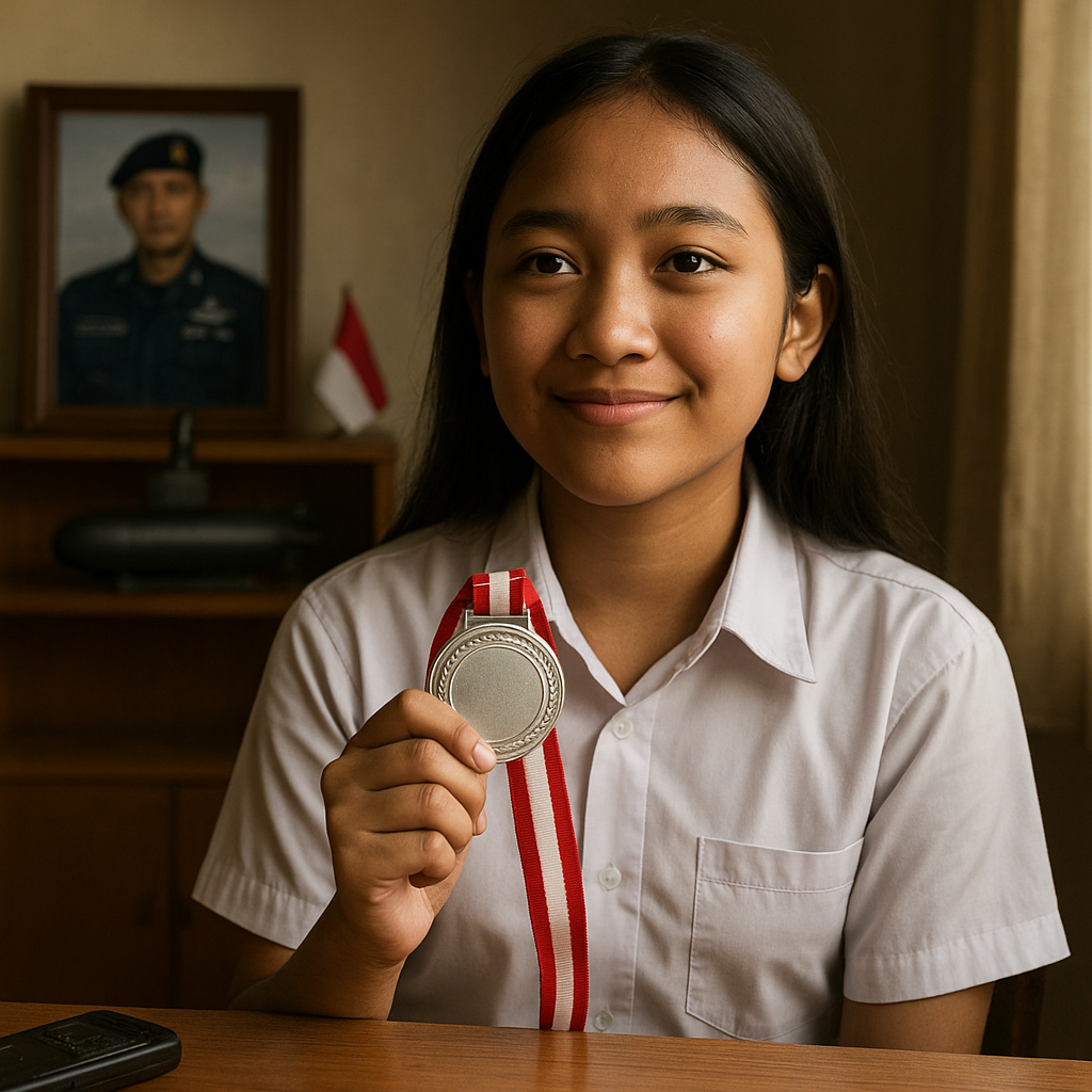 Anak Prajurit TNI AL dengan Prestasi Olimpiade Sains: "Ayah di Kapal Selam Jadi Motivasi Saya"