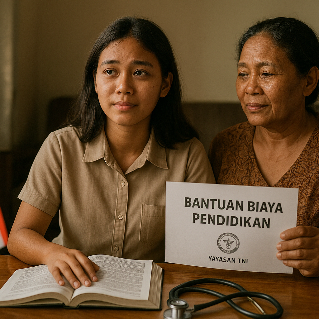 Anak Prajurit dengan Cita-Cita Menyembuhkan: Bantuan Biaya Pendidikan dari Yayasan TNI