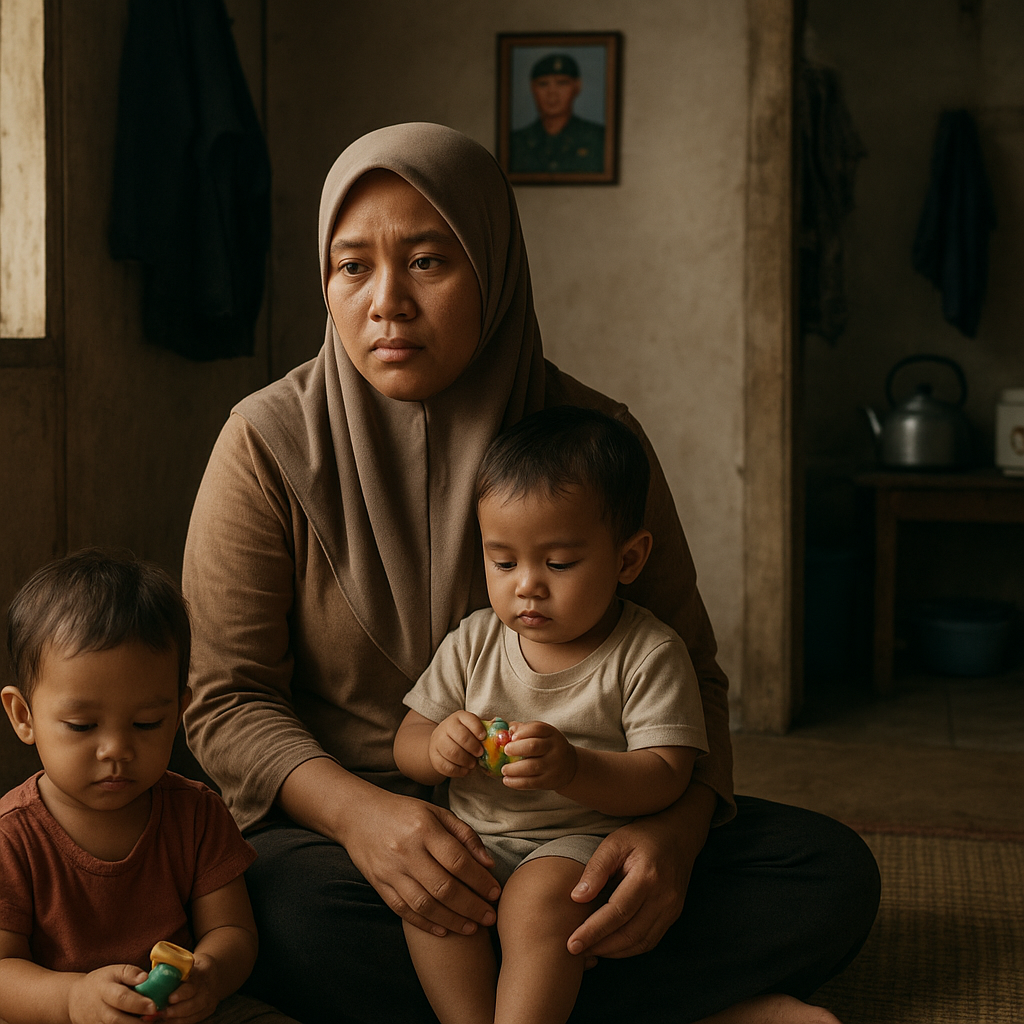Ibu Dua Anak di Aceh Berjuang Sendiri Saat Suami Bertugas di Perbatasan