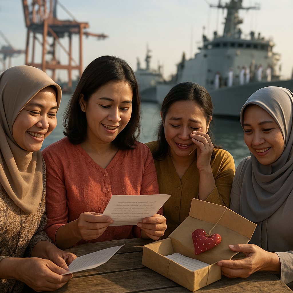 Kejutan Valentine dari Anak Kapal: Surat Cinta dan Paket untuk Istri di Tanjung Priok