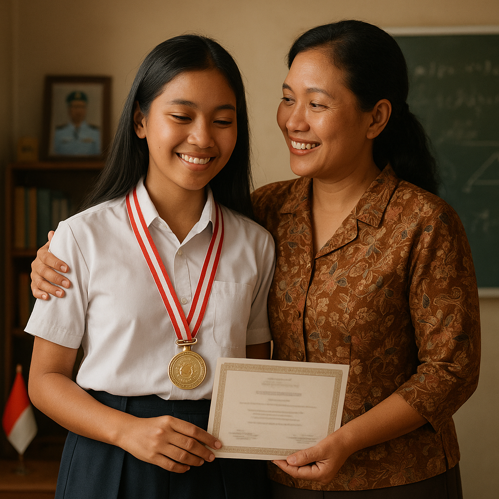 Anak Perwira TNI AU Juara Olimpiade Matematika Internasional, Dedikasi Ibu di Balik Kesuksesan