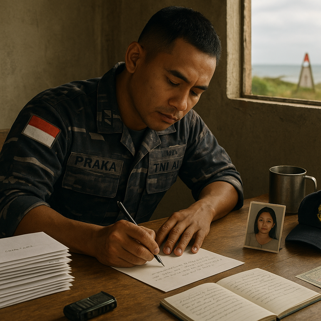 Surat Cinta dari Perbatasan: Prajurit TNI AL Tulis 365 Surat untuk Istri Selama Tugas Satu Tahun