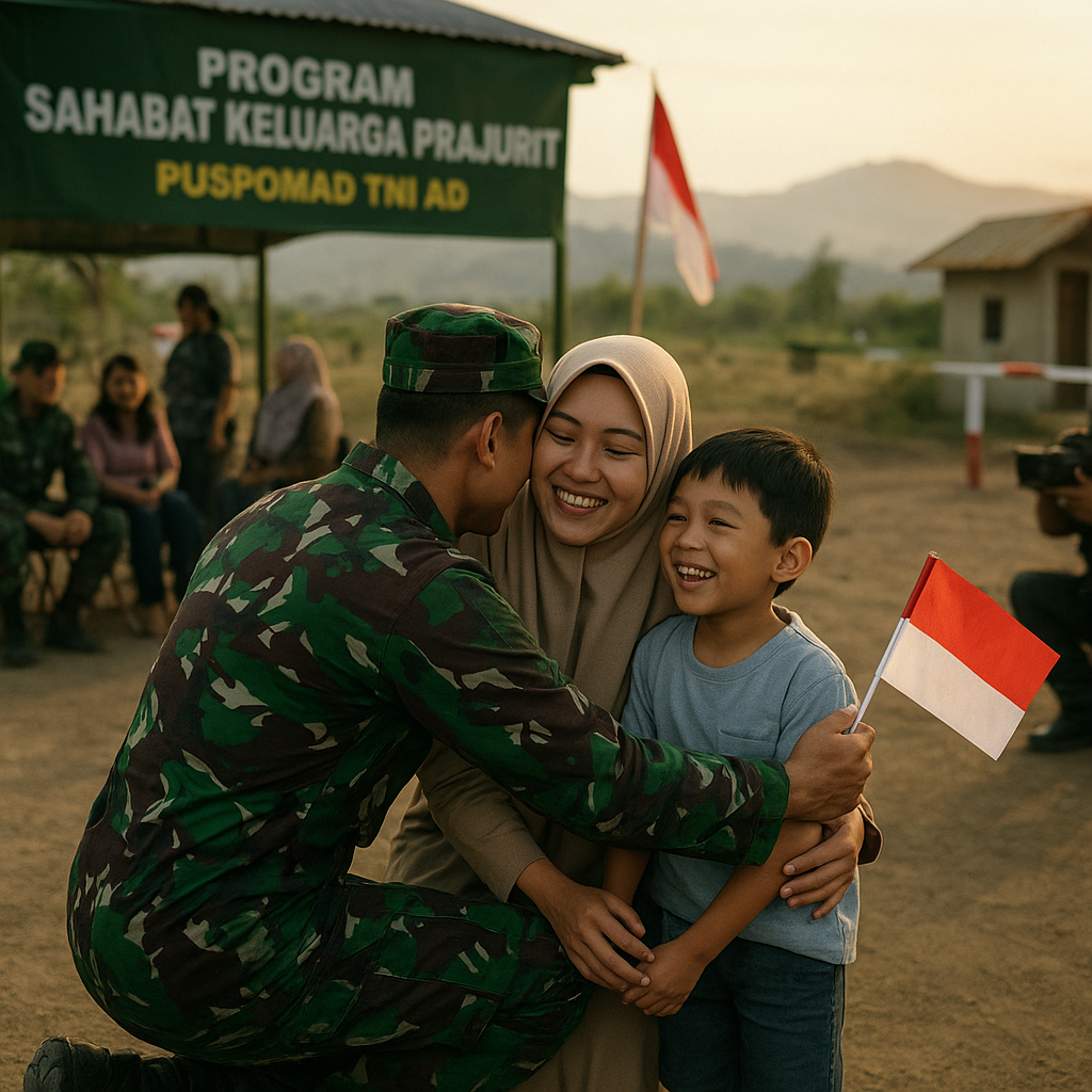 Program "Sahabat Keluarga Prajurit": TNI AD Fasilitasi Reuni Keluarga di Perbatasan