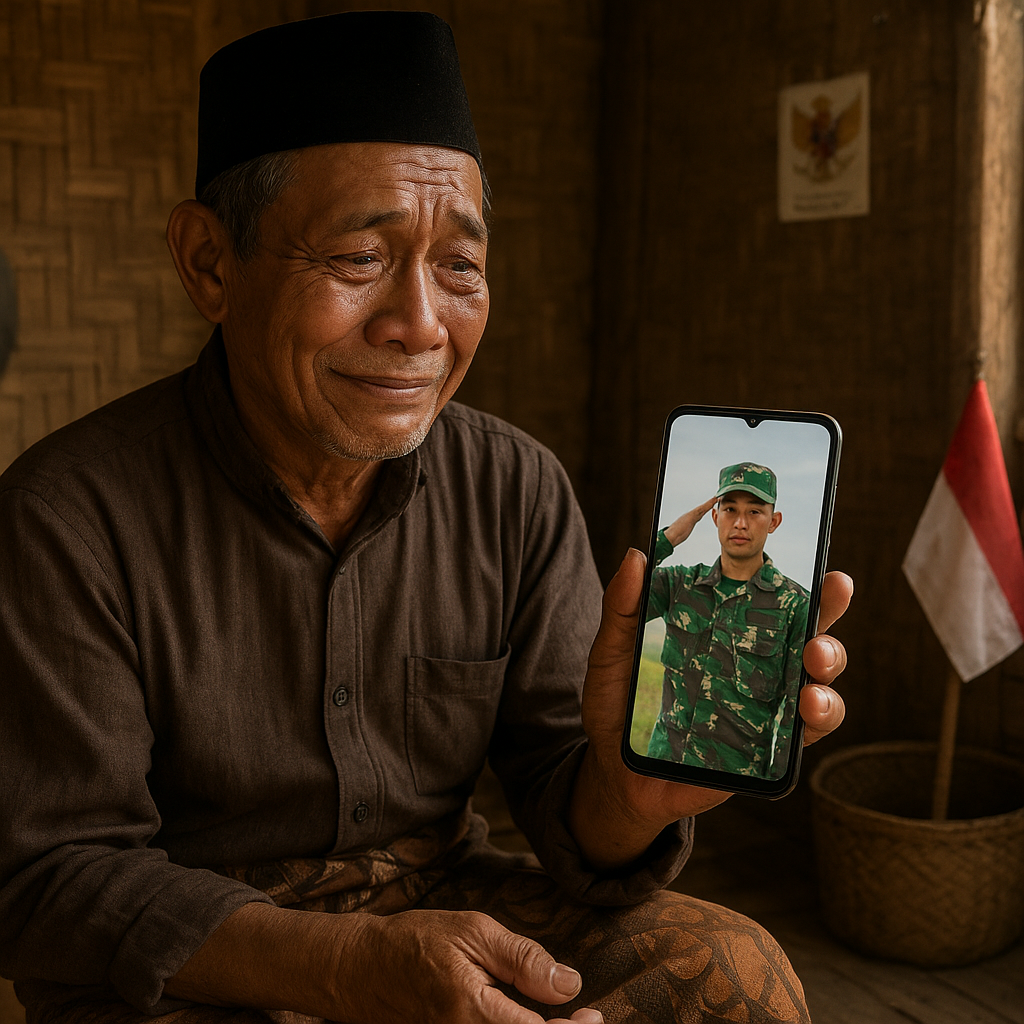 Pesan Haru Ayah untuk Putranya yang Bertugas di Perbatasan: 'Jaga Negara, Ayah Doakan Selalu'