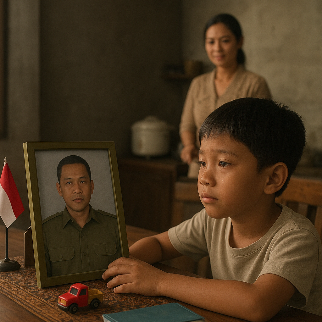 Anak Prajurit yang Merindukan Ayah, Penjaga Perbatasan yang Tak Bisa Hadir di Momen Penting