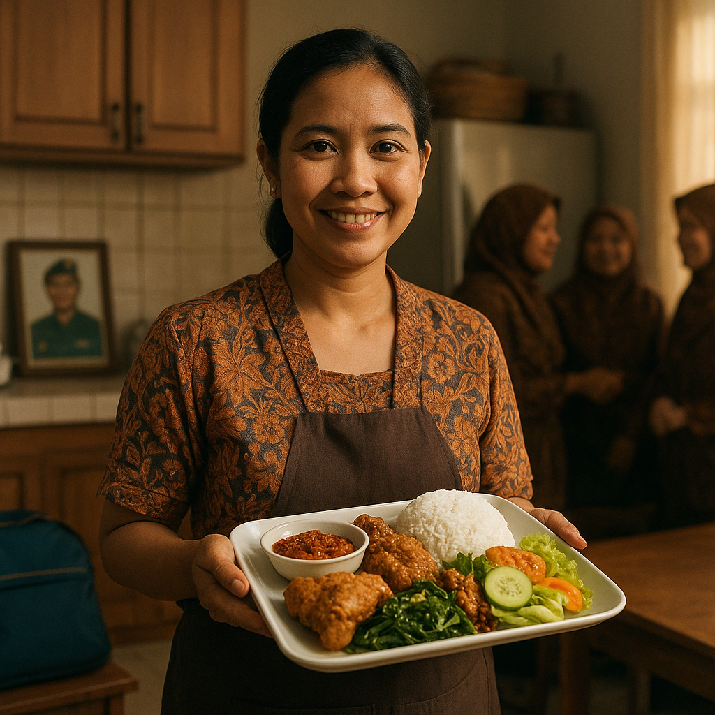 Ibu Rumah Tangga Prajurit yang Sukses Bangun Usaha Katering untuk Biayai Pendidikan Anak