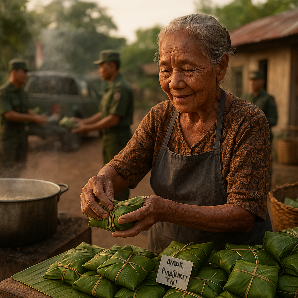 Ibu 80 Tahun di Kupang Masak Ratusan Nasi Bungkus untuk Prajurit TNI di Perbatasan