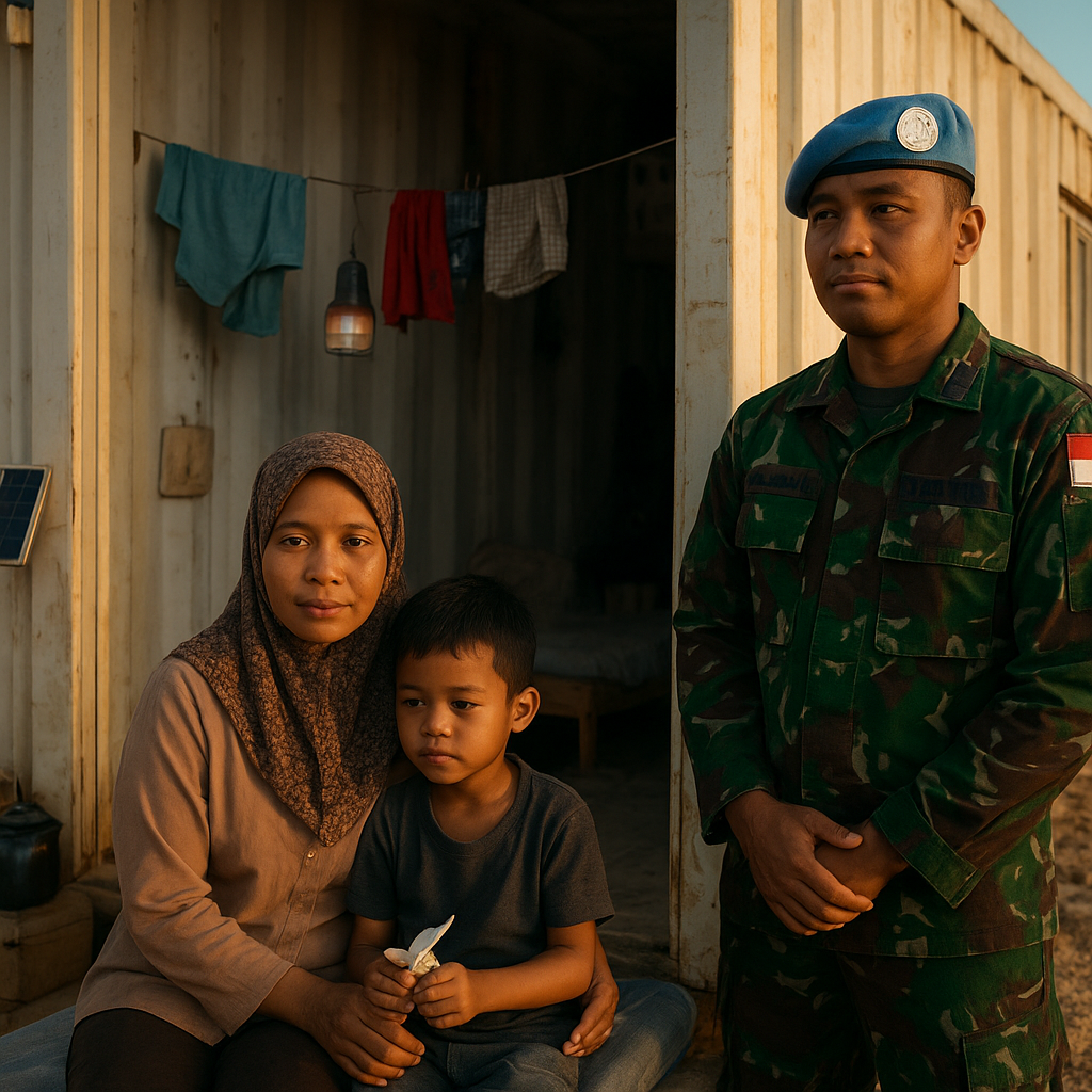 Pengorbanan Istri Prajurit Satgas Kontingen Garuda XXIII-K di Lebanon, Tinggal di Kontainer demi Ikut Suami