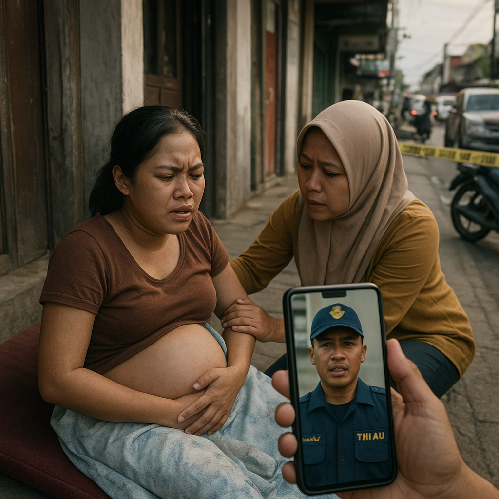 Prajurit TNI AU Bantu Persalinan Istrinya di Pinggir Jalan via Video Call